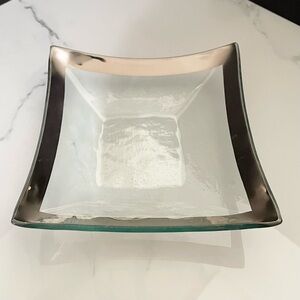 7.5" Four Point Platinum Roman Bowl by Annieglass